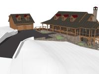 West Virginia River House Front Right Perspective