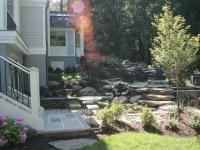 back patio and landscaping - McLean waterfront - Graham project