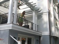 back porch and stair detail - McLean waterfront - Graham project