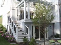 back porch with landscaping - McLean waterfront - Graham project