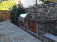 built in barbeque detail - McLean waterfront - Graham project