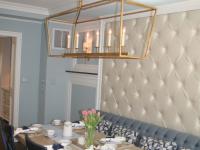 dining room with wall detail - McLean waterfront - Graham project