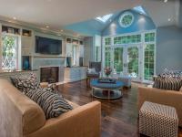 rear yard landscaping with family room