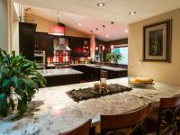 kitchen bar towards range - Vienna split level renovation - Boswell project