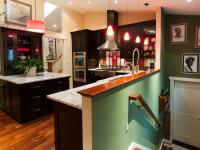 kitchen towards front of house - Vienna split level renovation - Boswell project