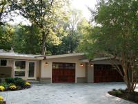 exterior garage view - Modern home makeover - Carr Baron project