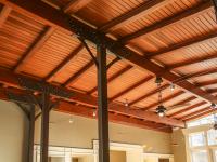 timber ceiling in living room - Modern home makeover - Carr Baron project