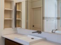 vertical scone in master bath - Modern home makeover - Carr Baron project