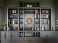 Carr project - nautical New England waterfront home - builtins on second floor