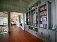 Carr project - nautical New England waterfront home - second floor hallway built-ins