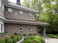 Carr project - nautical New England waterfront home - exterior front detail