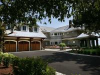 Carr project - nautical New England waterfront home - front driveway