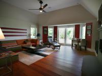 Carr project - nautical New England waterfront home - family room after