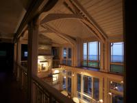 Carr project - nautical New England waterfront home - bayview windows on second floor by nigh