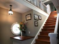 Carr project - nautical New England waterfront home - mudhall staircase