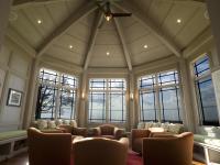 Carr project - nautical New England waterfront home - sunrise room ceiling view
