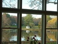 Enrico-Easton - waterfront cottage renovation - living room view of water