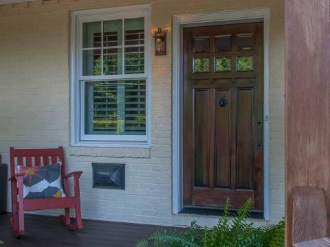Bennington project - Little City rambler - front door detail