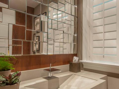 Bennington project - Little City rambler - powder room detail