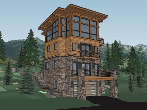 Mountain Cottage 1 car option