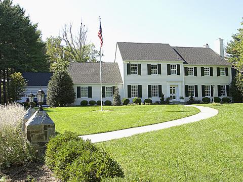 Front left elevation of the Cripplegate home
