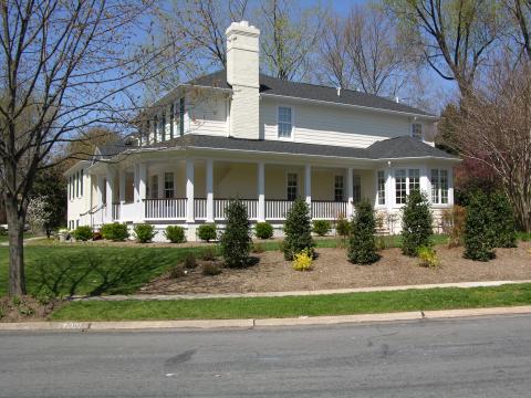 Left front exterior of home by Ballard & Mensua
