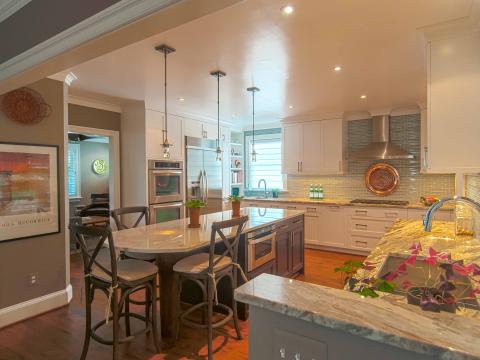 Bennington project - Little City rambler - kitchen towards living room