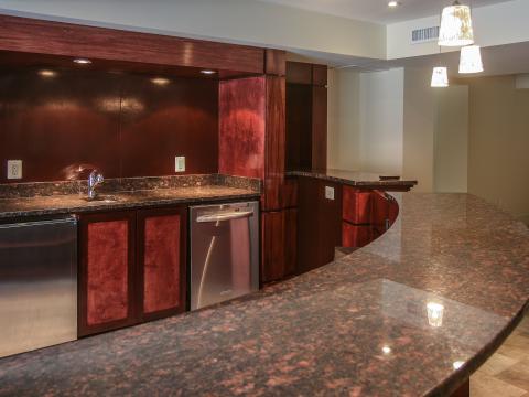 basement bar detail - Modern home makeover - Carr Baron project