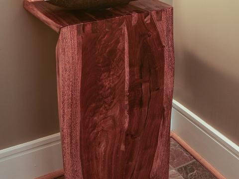 powder room vanity detail - Modern home makeover - Carr Baron project