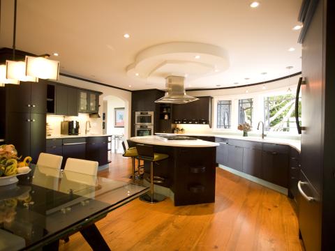 Carr project - nautical New England waterfront home - kitchen after