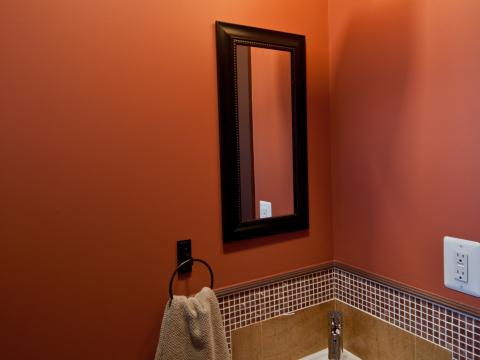 Henry project's small powder room