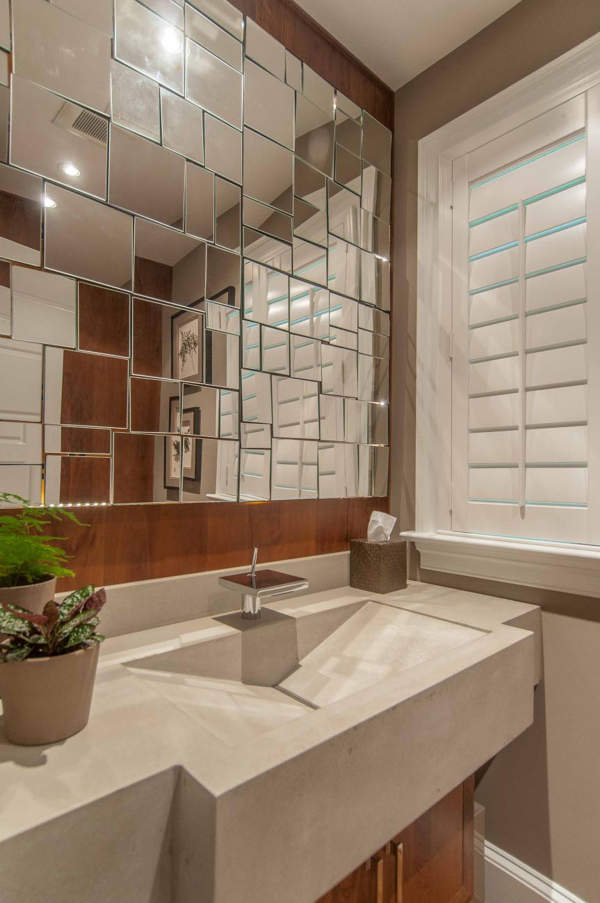 Bennington project - Little City rambler - powder room detail