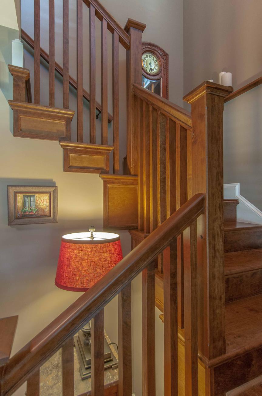 Bennington project - Little City rambler - stairwell detail