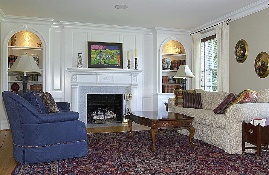 Final living room for the Cripplegate home renovation