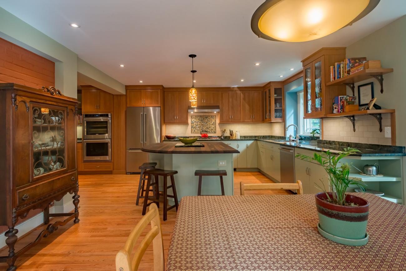 dining room looking at kitchen - Two story renovation - Loucks project