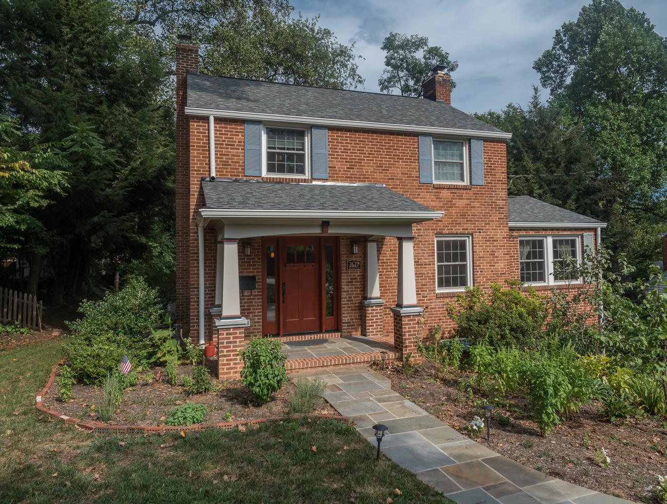Front left view - Two story renovation - Loucks project