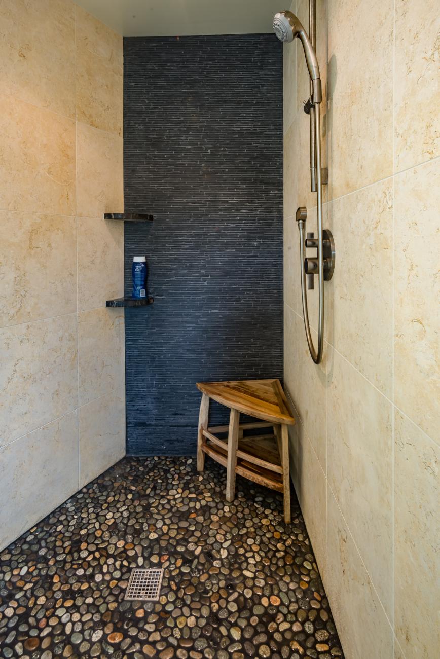 shower tile work detail - Two story renovation - Loucks project