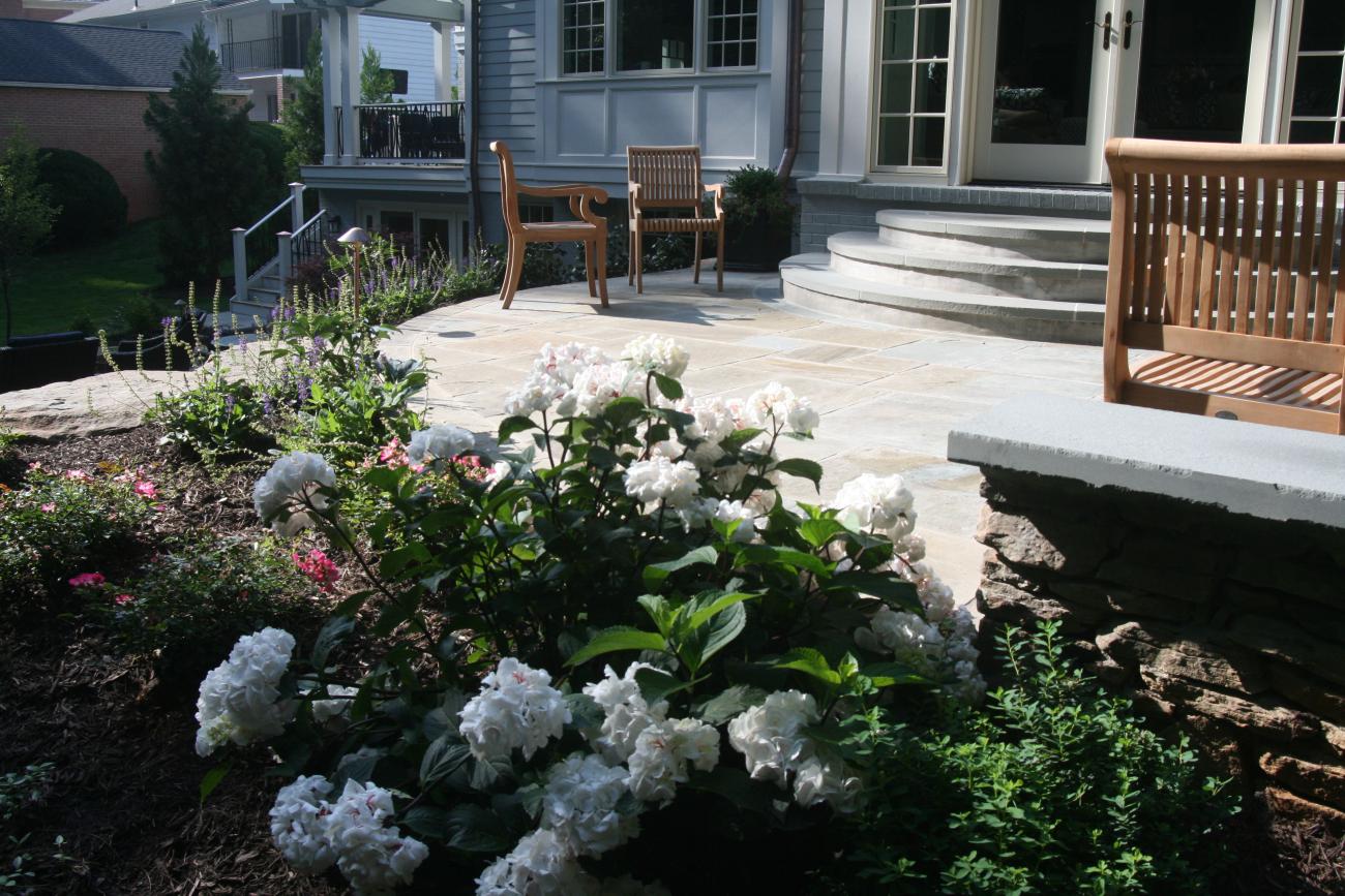 back patio detail - McLean waterfront - Graham project