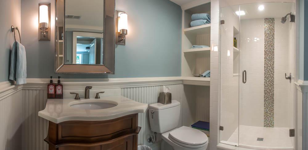 basement bathroom full - McLean waterfront - Graham project