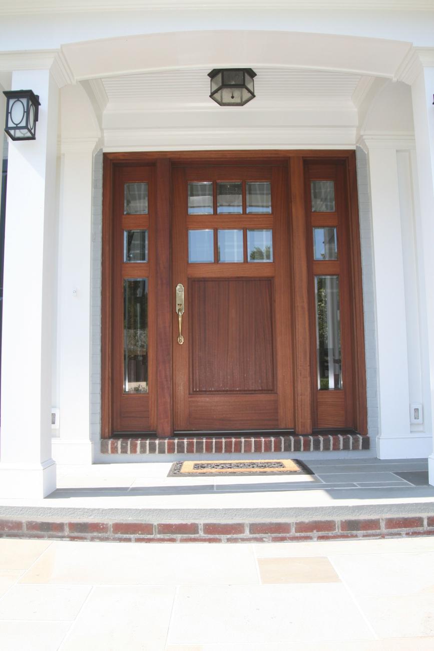 exterior front door package - McLean waterfront - Graham project