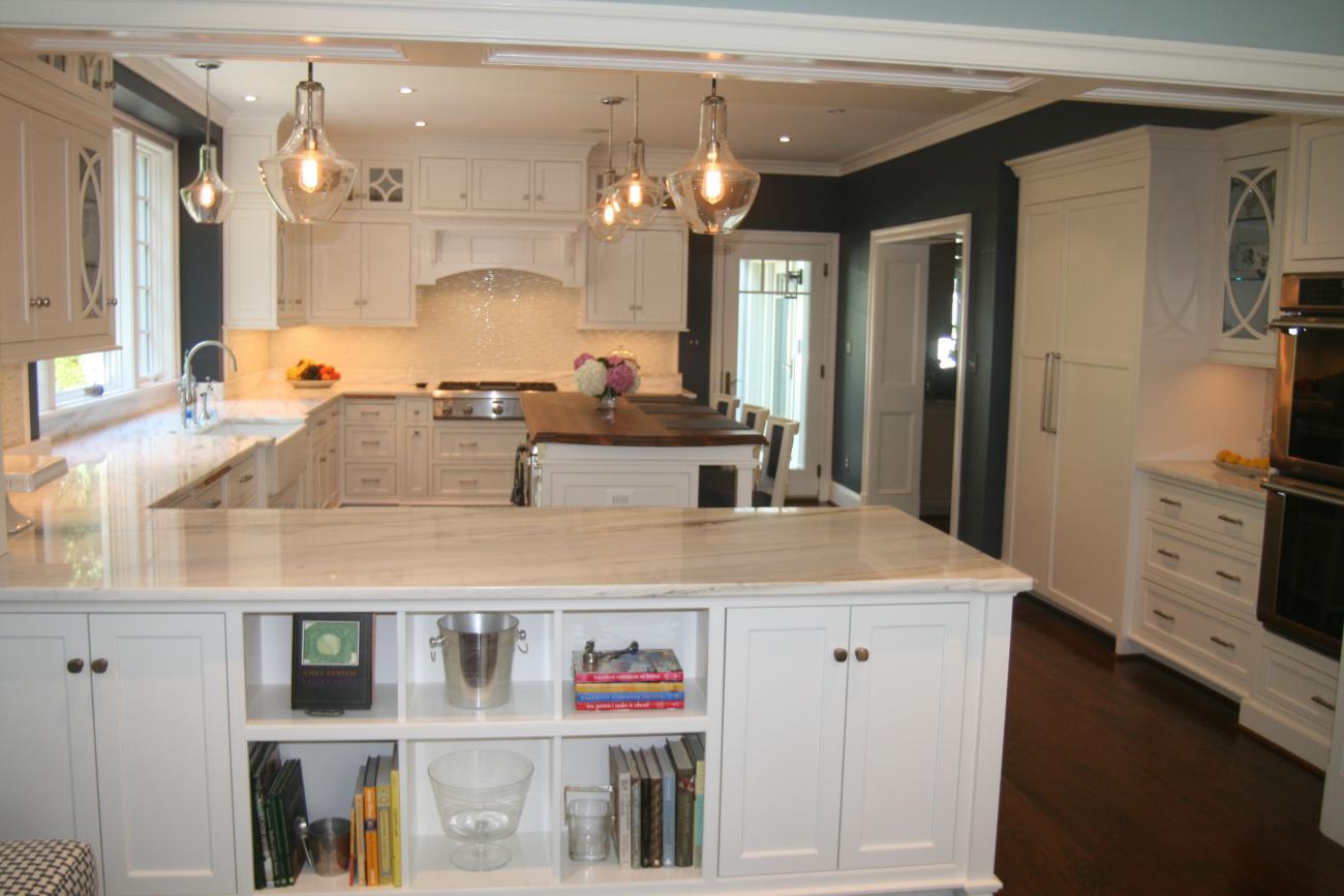 kitchen built ins and island - McLean waterfront - Graham project