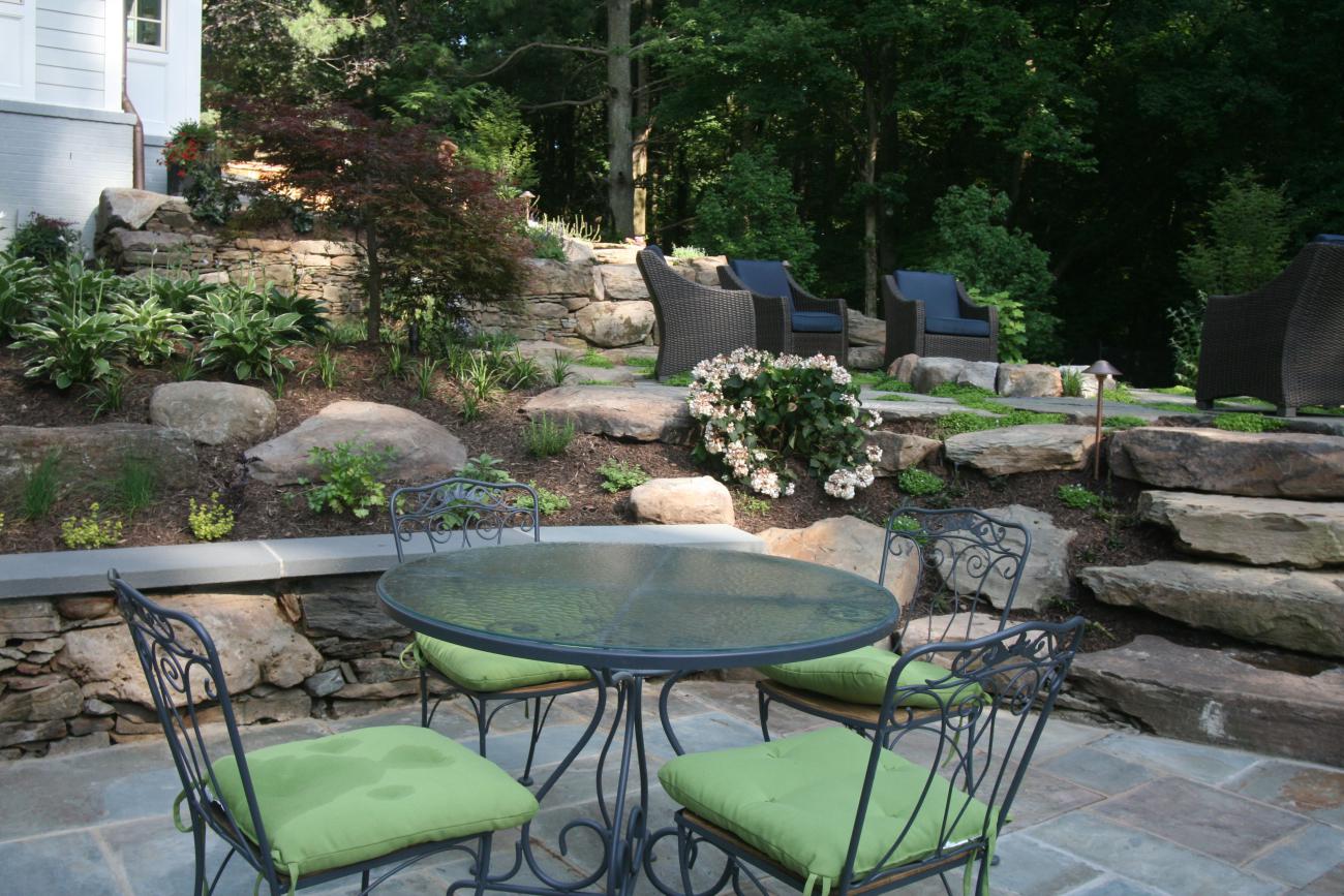 lower patio - McLean waterfront - Graham project