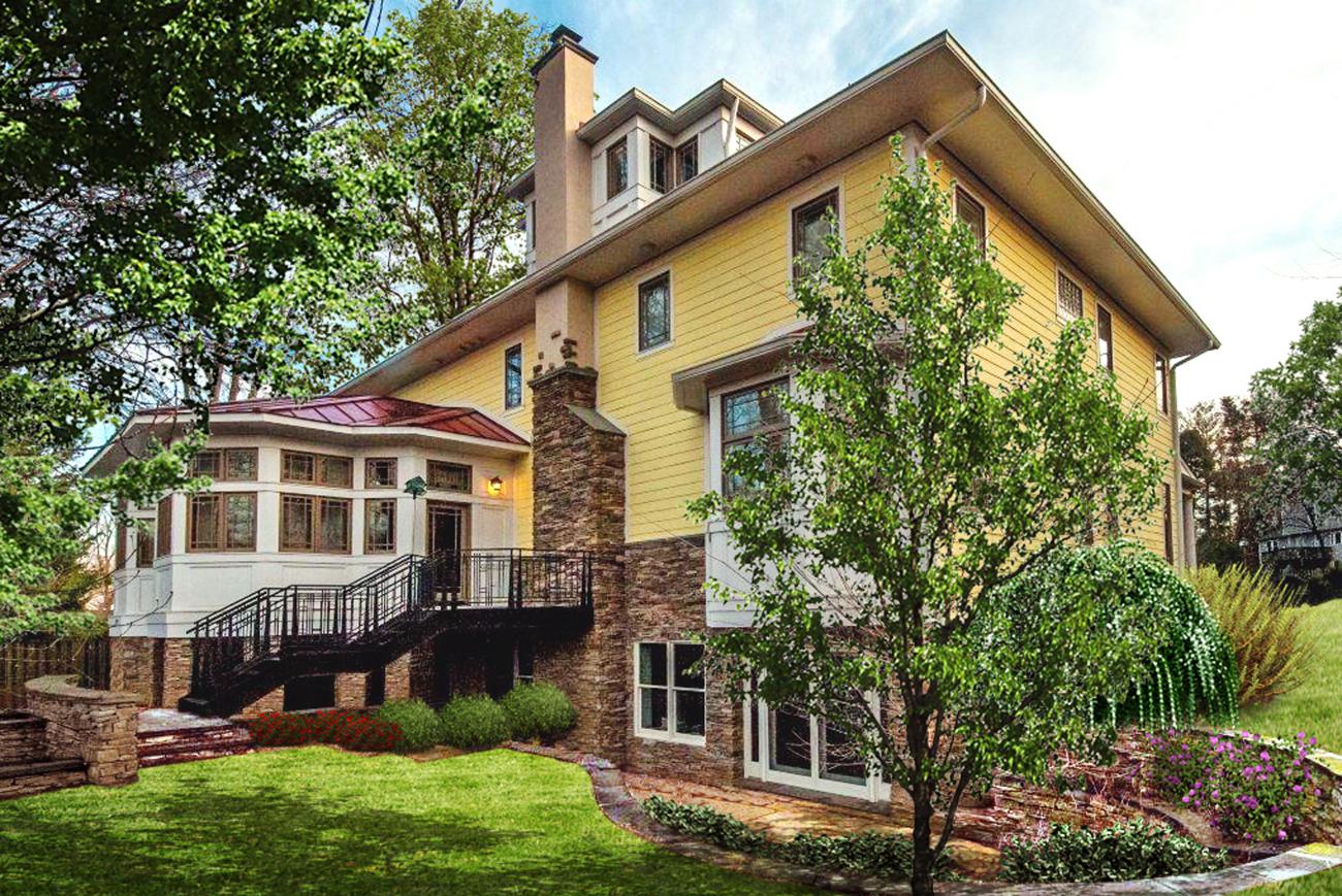 exterior rear right view - carpenter's challege - Alison project