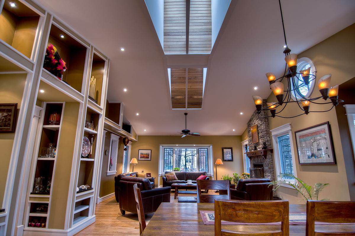 Details from the Ballard home's updated living room