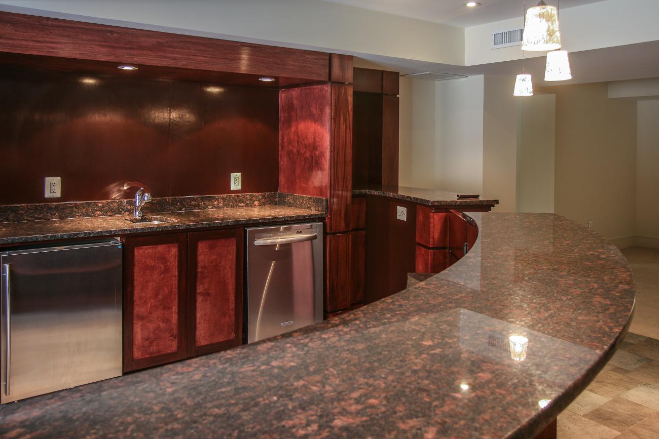 basement bar detail - Modern home makeover - Carr Baron project