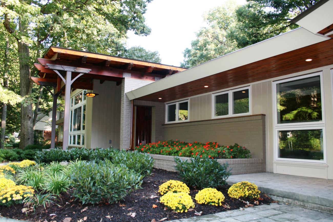 exterior front - Modern home makeover - Carr Baron project