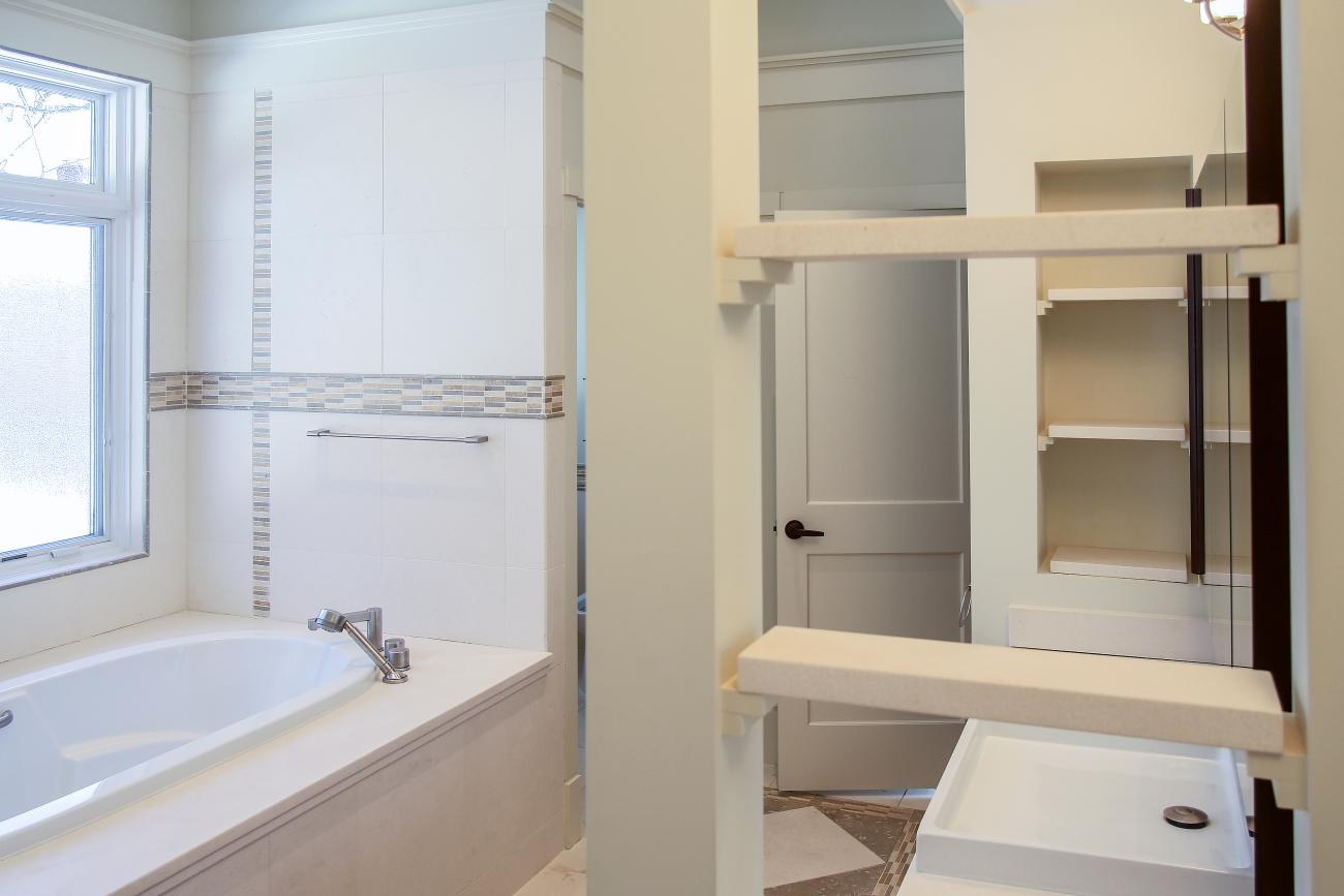 master bathroom tub detail - Modern home makeover - Carr Baron project