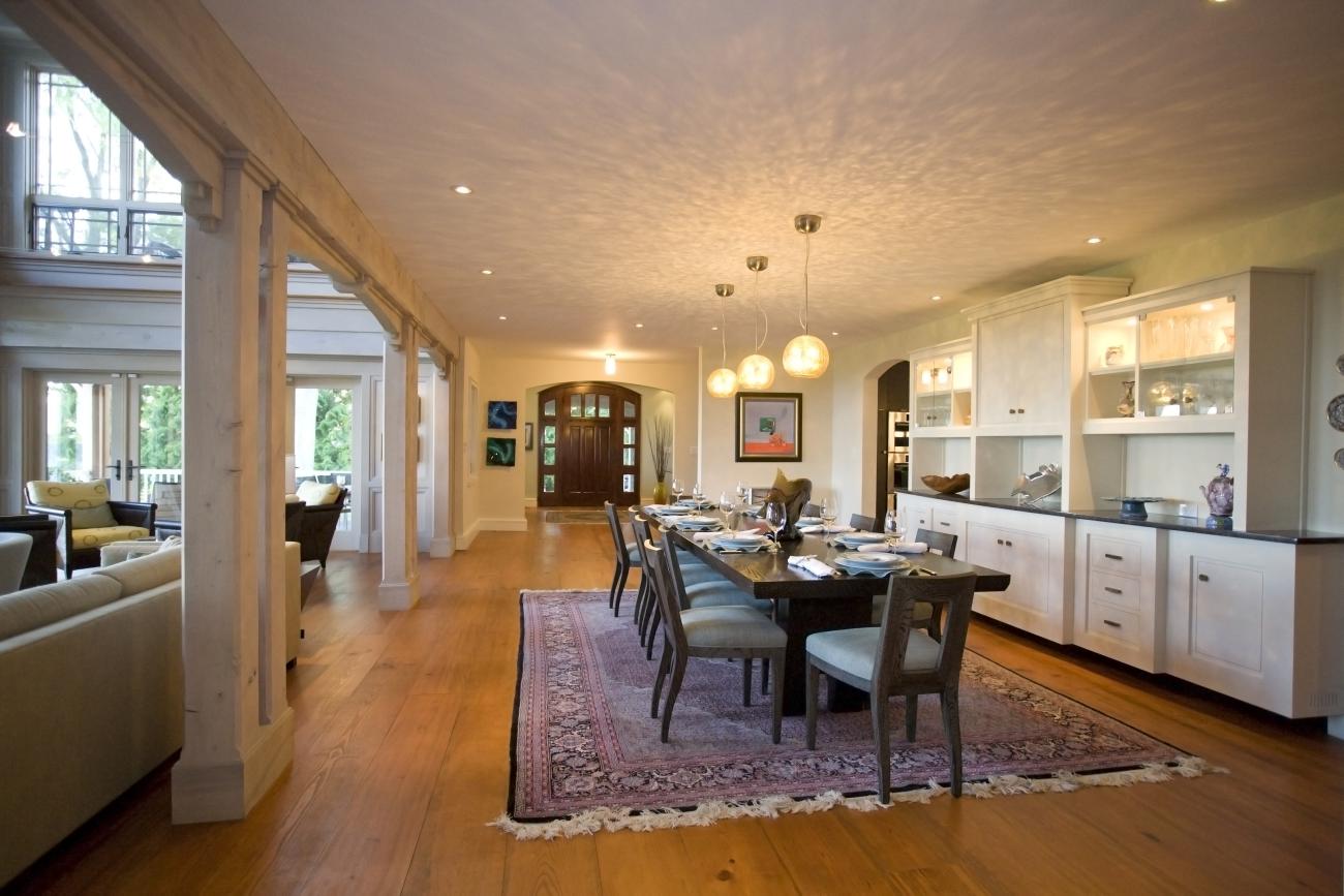 Carr project - nautical New England waterfront home - dining room view