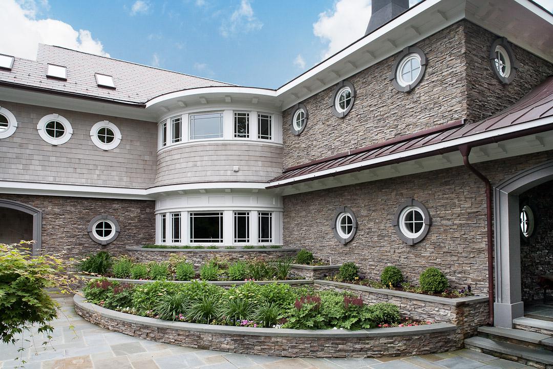 Carr project - nautical New England waterfront home - exterior front