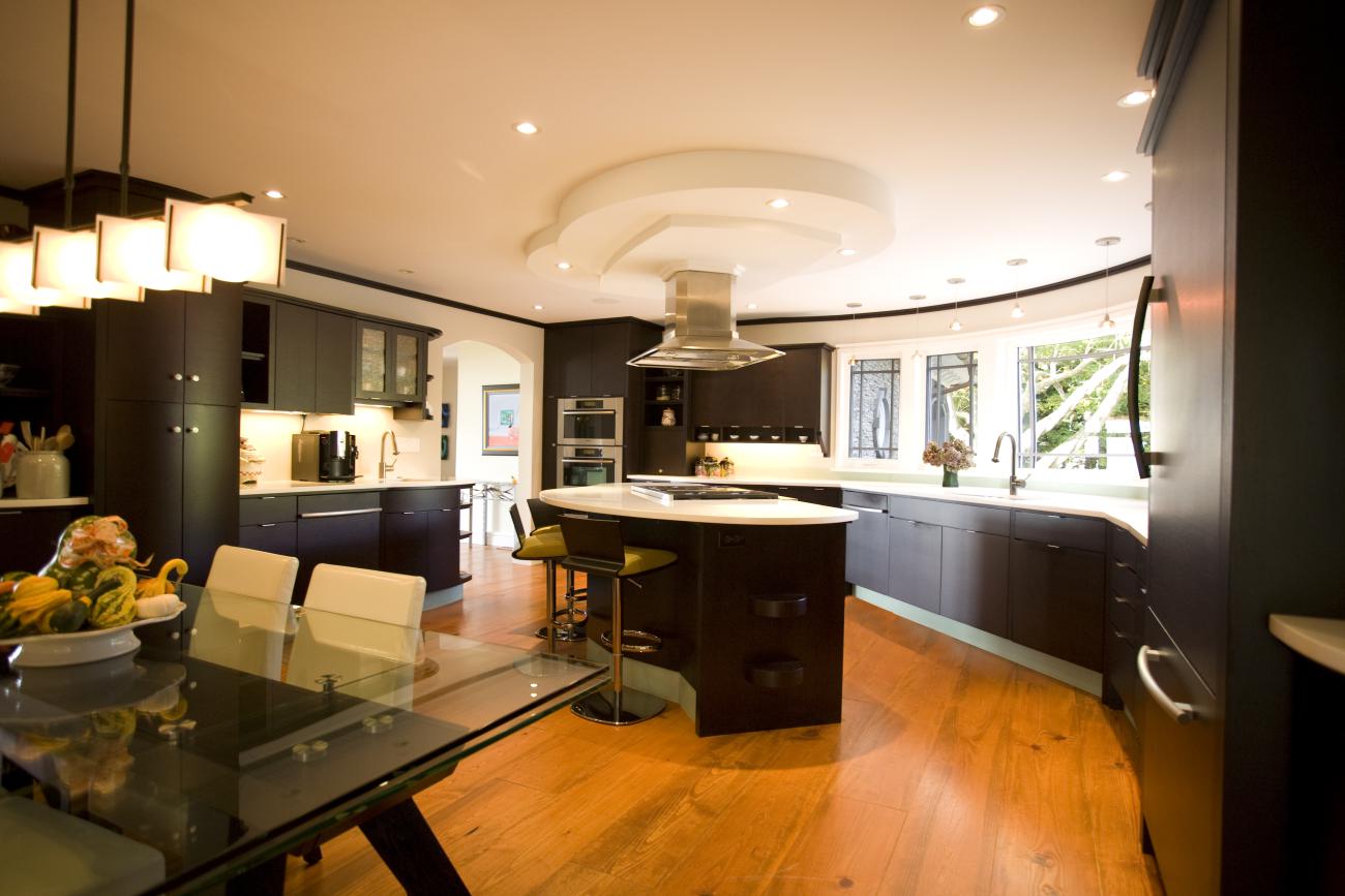 Carr project - nautical New England waterfront home - kitchen after